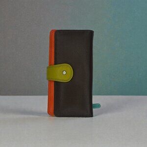 ILI RFID Leather Multi-colored Wallet